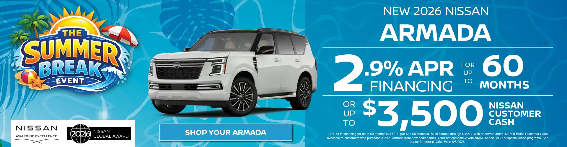 Special offer on    New 2026 Nissan Armada